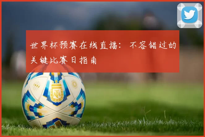 世界杯预赛在线直播:不容错过的关键比赛日指南